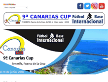 Tablet Screenshot of canariascup.com